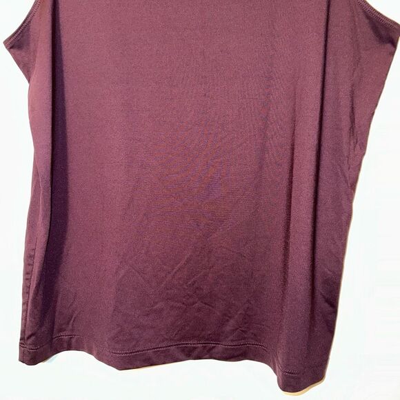Chicos Women’s Dark Purple Plum Basic Tank Top Size 3 (XL) EUC; No Flaws - Picture 2 of 10